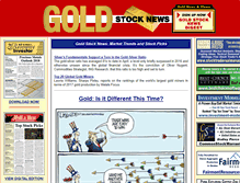 Tablet Screenshot of goldstocknews.com